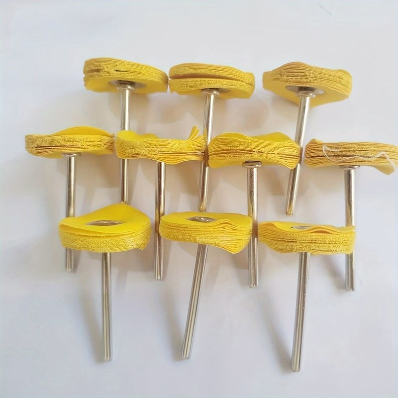 Jewelry With Watches - 59 stuks 3 mm geel polijstdoekwiel,