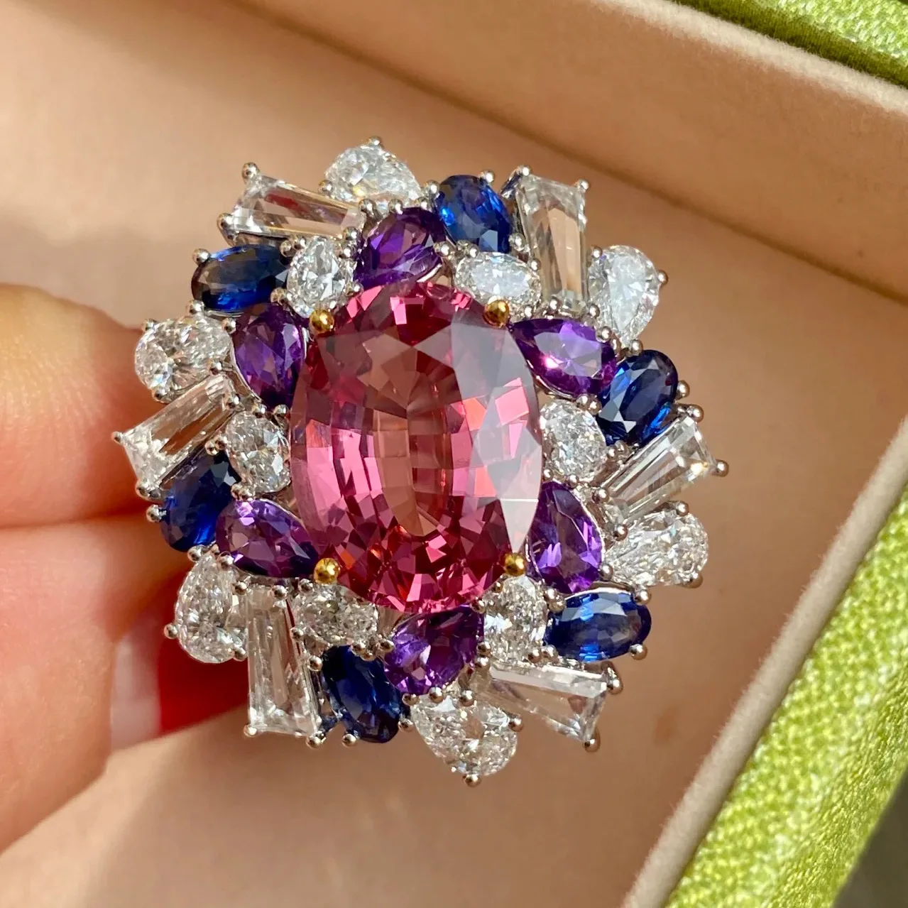 Statement Cocktail Ring - Luxe Echte Massief Zilveren Trouwringen voor