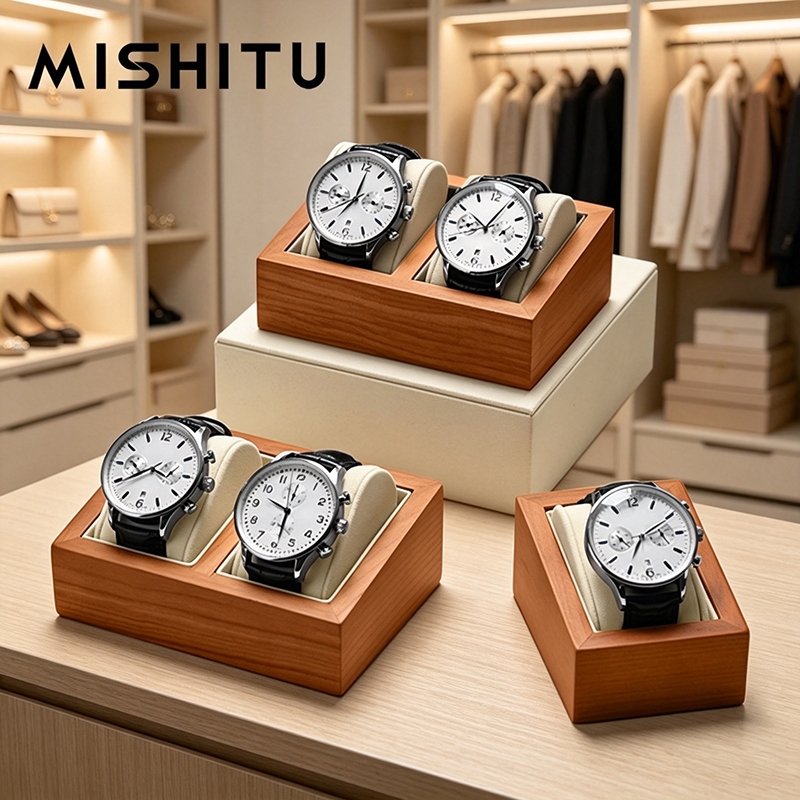 Jewelry Style Watches - MISHITU Massief Houten Horloge Opbergdoos Mannen