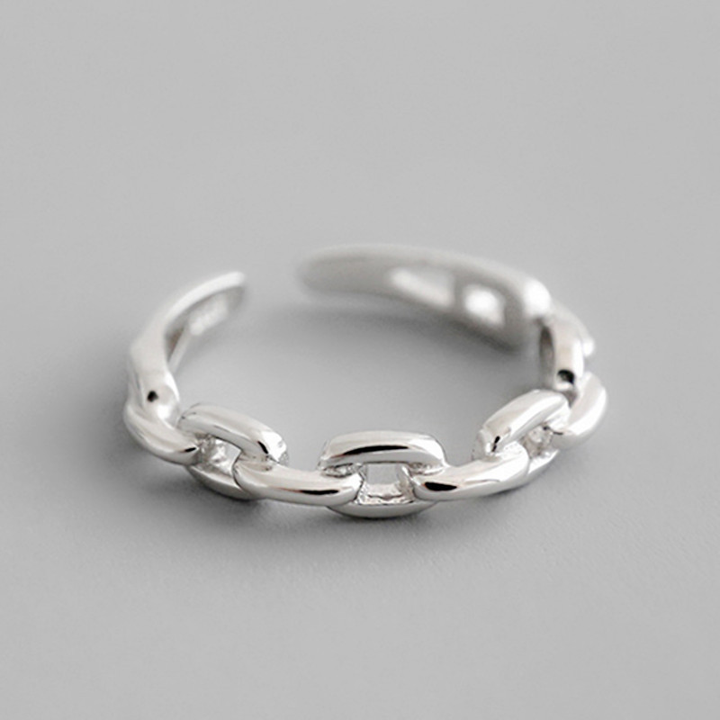 Statement Cocktail Ring - 925 Sterling Zilveren Cuba Ketting Opne