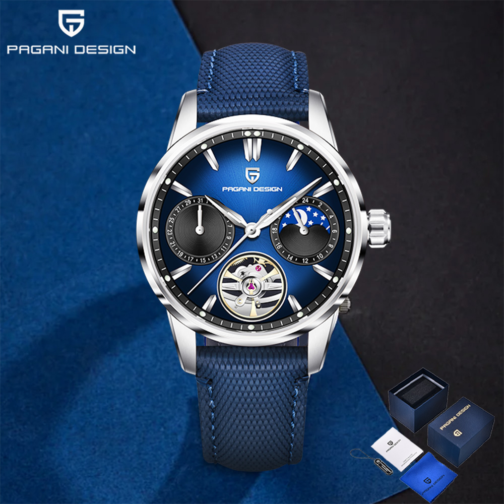 Mens Mechanical Watch - 2025Pagani ontwerp Tourbillon Luxe herenhorloge Geschenkdoos