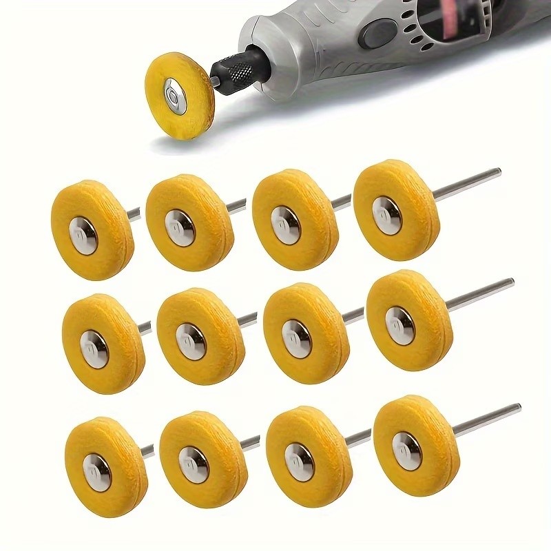 Jewelry With Watches - 66 stuks 3 mm geel polijstdoekwiel,