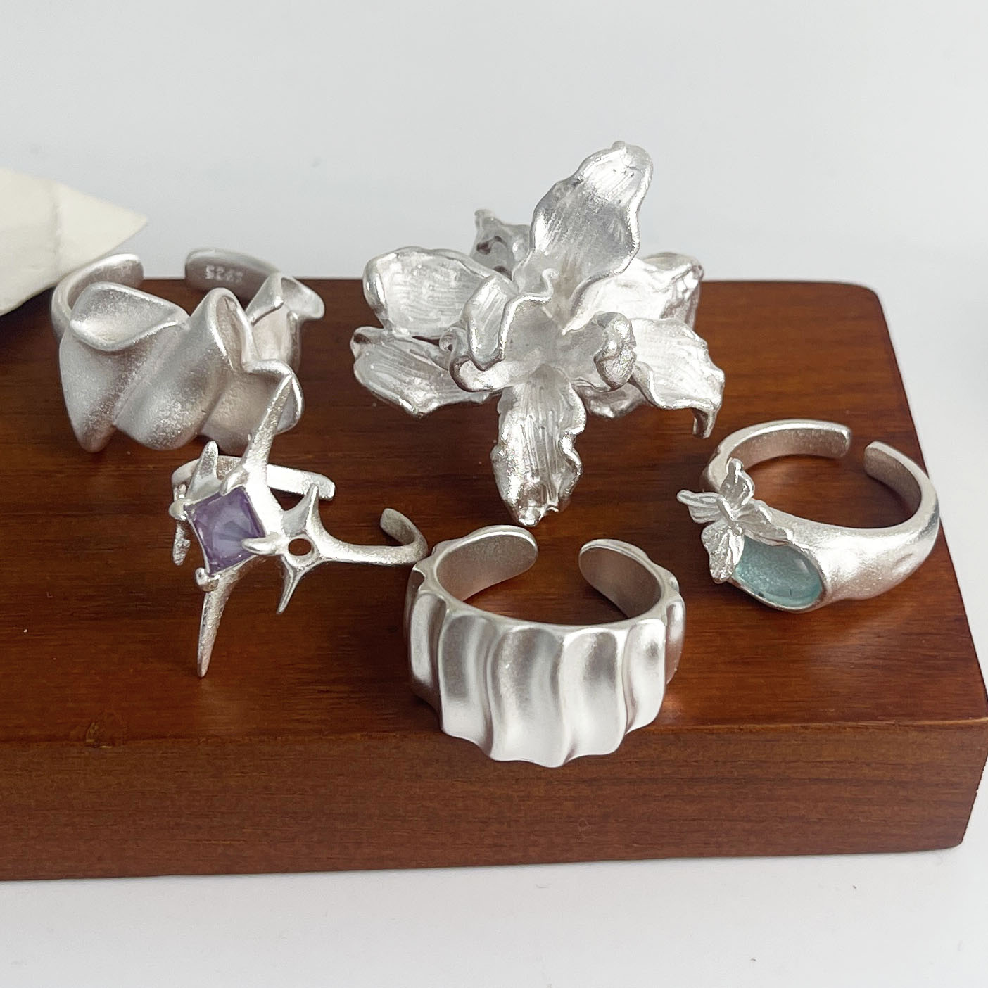 Statement Cocktail Ring - 925 sterling zilveren ringen voor vrouwen