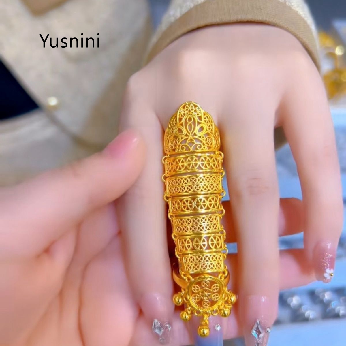 Statement Cocktail Ring - Hot Selling Nieuwe Dubai Sieraden 24K
