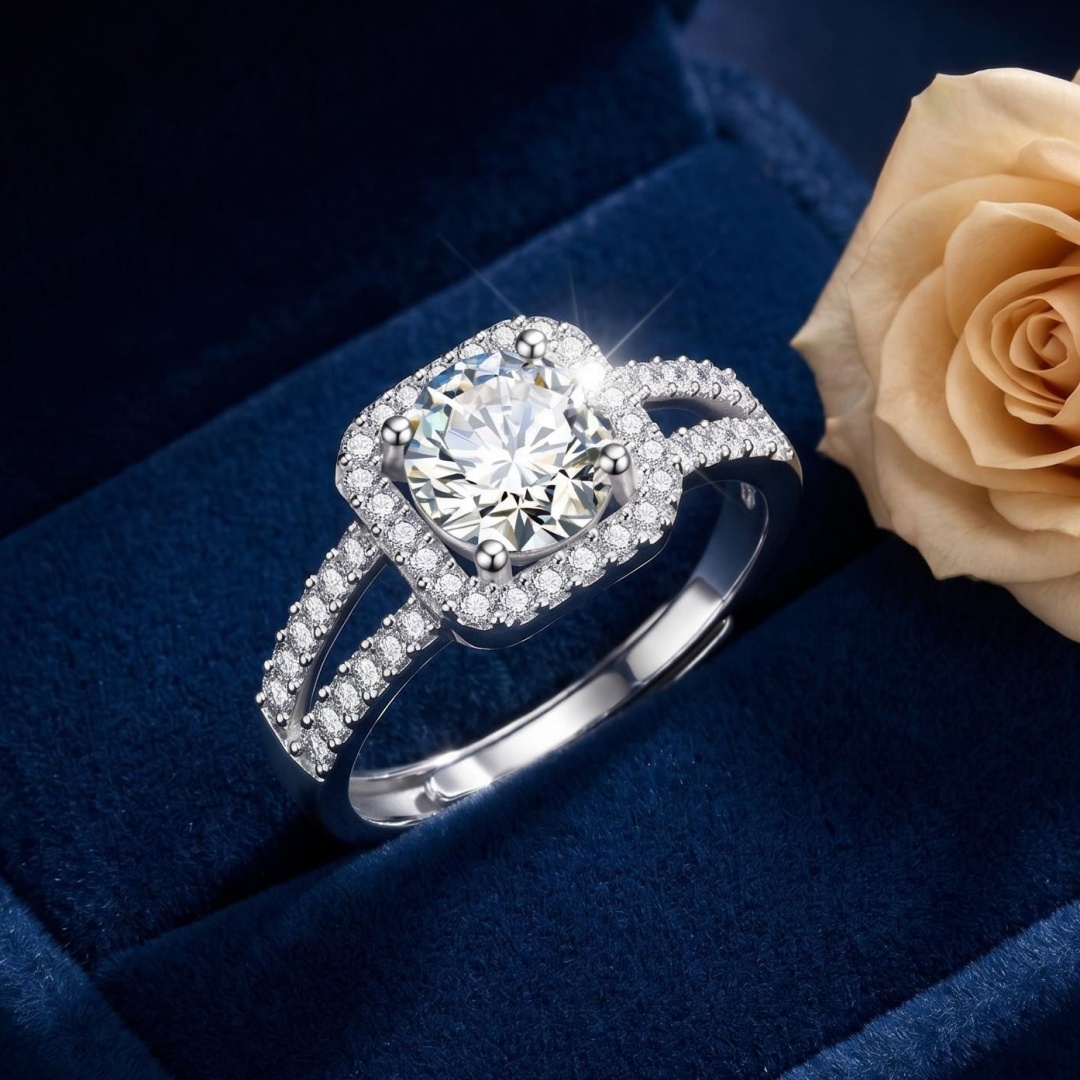 Statement Cocktail Ring - Luxe 925 sterling zilveren klassieke ring