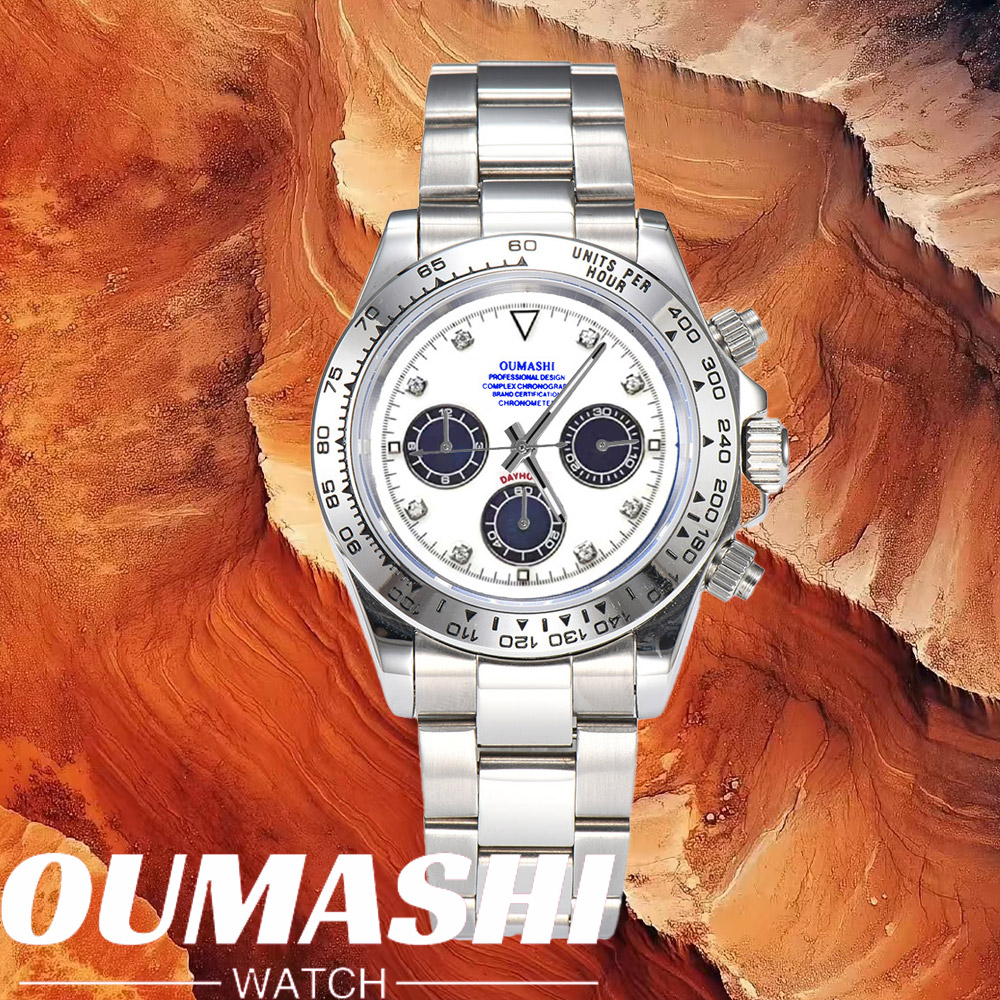 Leather Bracelet - Luxe VK63 horloges met saffierglas, 316L
