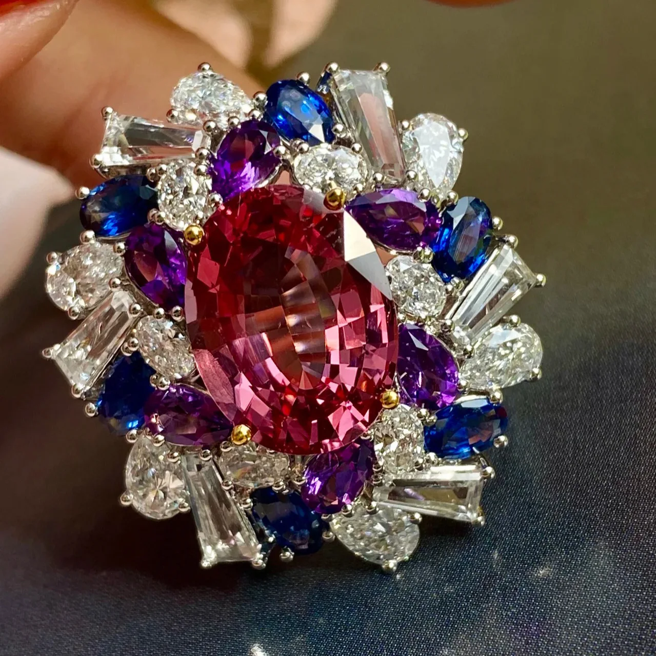 Luxe Echte Massief Zilveren Tr - Statement Cocktail Ring recensie en prijs