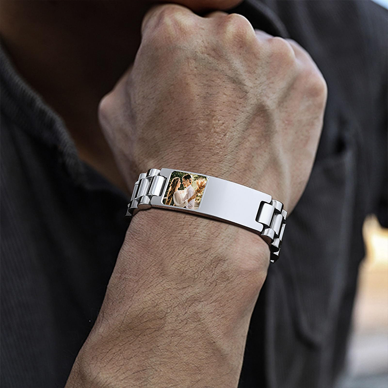 Aangepaste foto tekst armband  - Jewelry Style Watches recensie en prijs