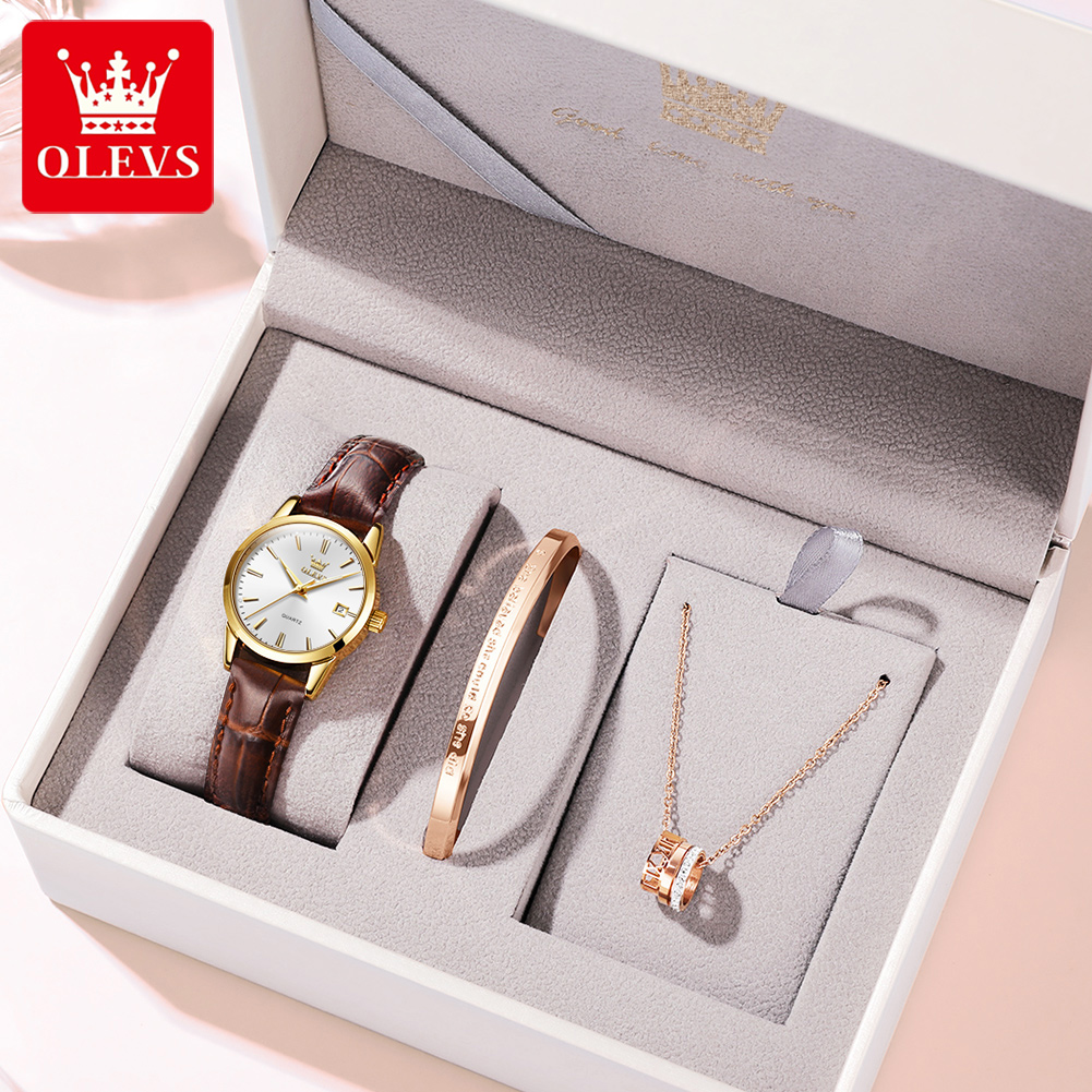OLEVS horloge 6898 dameshorlog - Leather Bracelet recensie en prijs