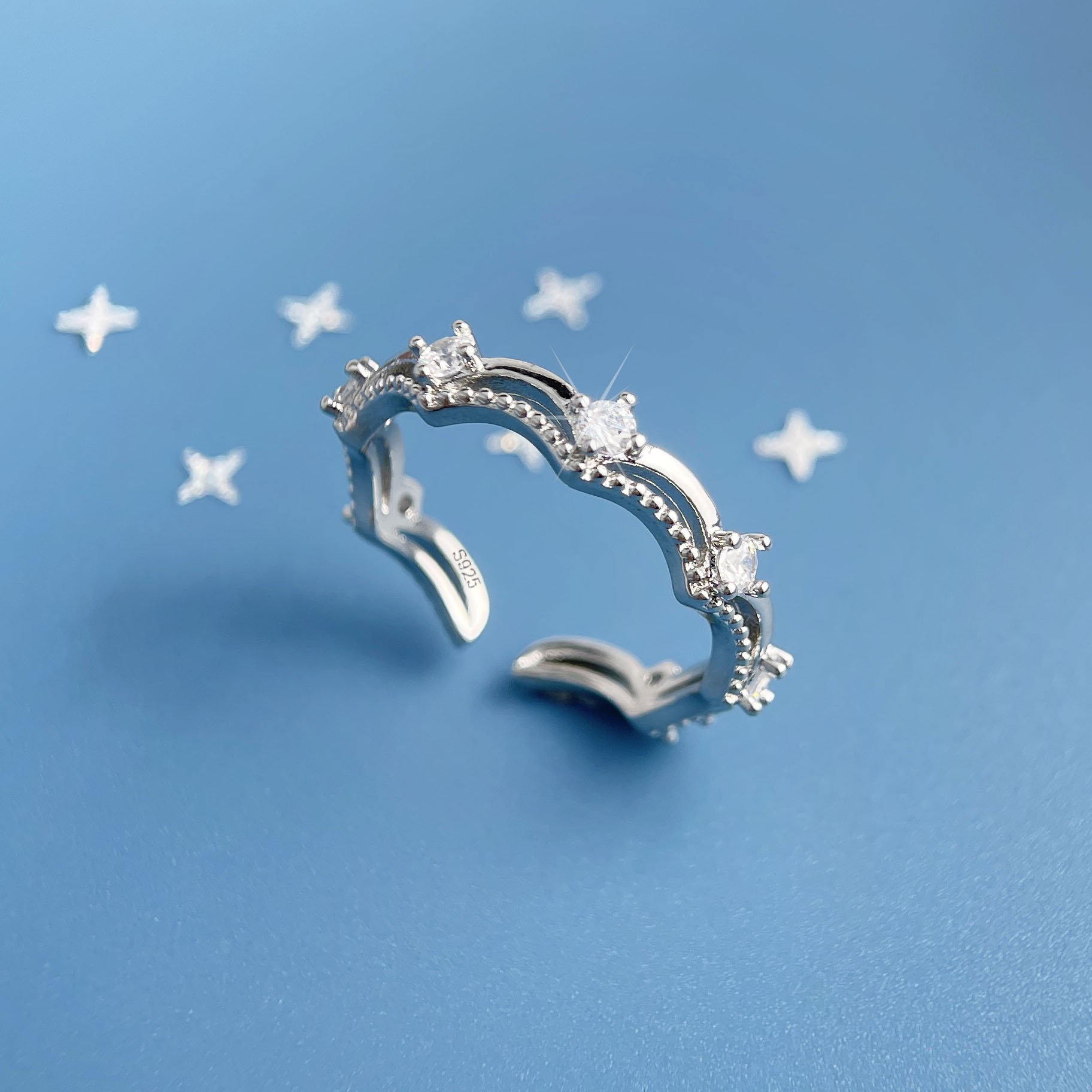 925 sterling zilveren ringen v - Statement Cocktail Ring recensie en prijs