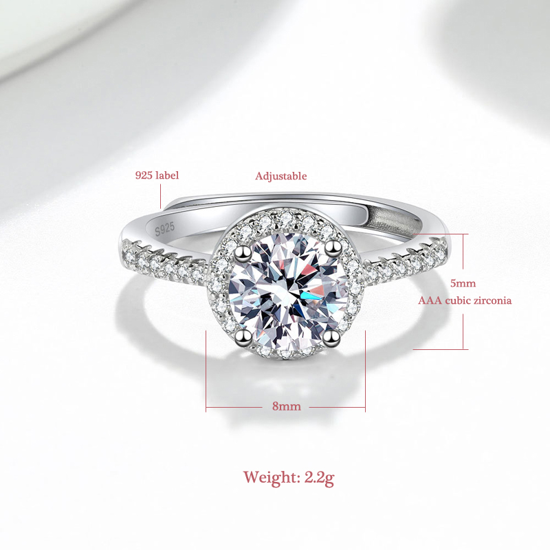 Nieuwe 925 Sterling Zilver Ron - Statement Cocktail Ring recensie en prijs
