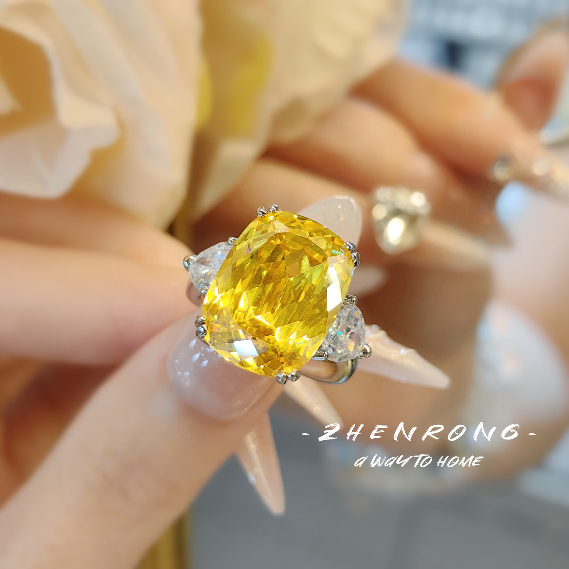 S925 sterling zilveren ring lu - Statement Cocktail Ring recensie en prijs