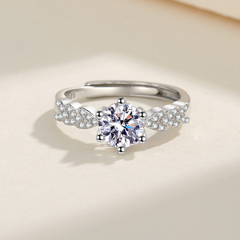 Nieuwe Moissanite 925 Sterling - Statement Cocktail Ring recensie en prijs
