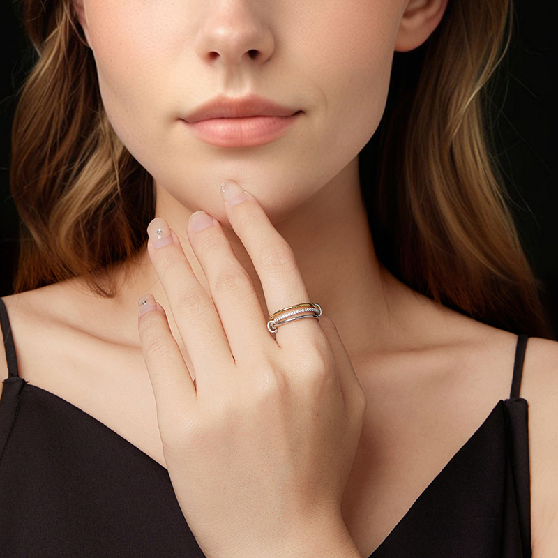 Bamoer U Biclor Moissanite Rin - Statement Cocktail Ring recensie en prijs