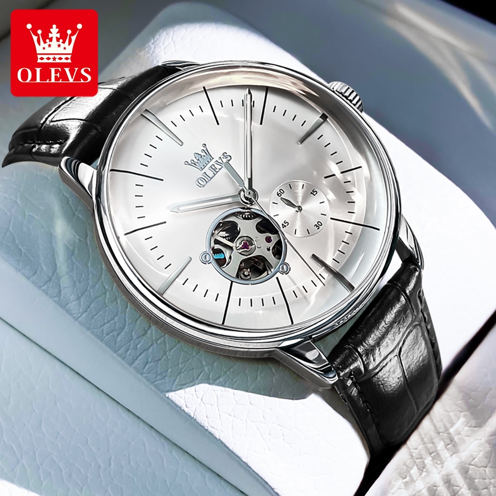 OLEVS 6708 Herenhorloge met le - Mens Mechanical Watch recensie en prijs