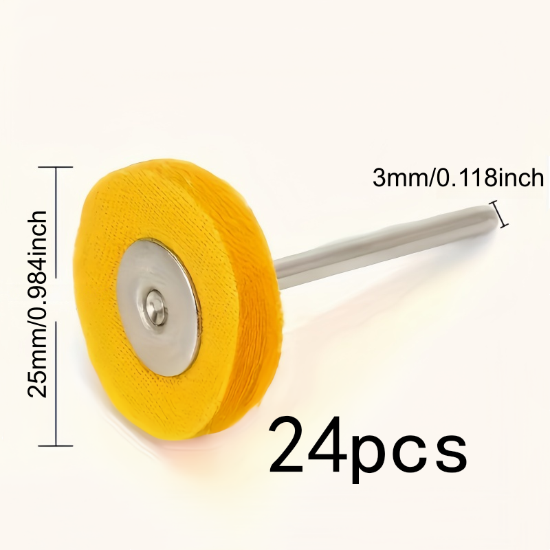 24 stuks 3 mm geel polijstdoek - Jewelry With Watches recensie en prijs