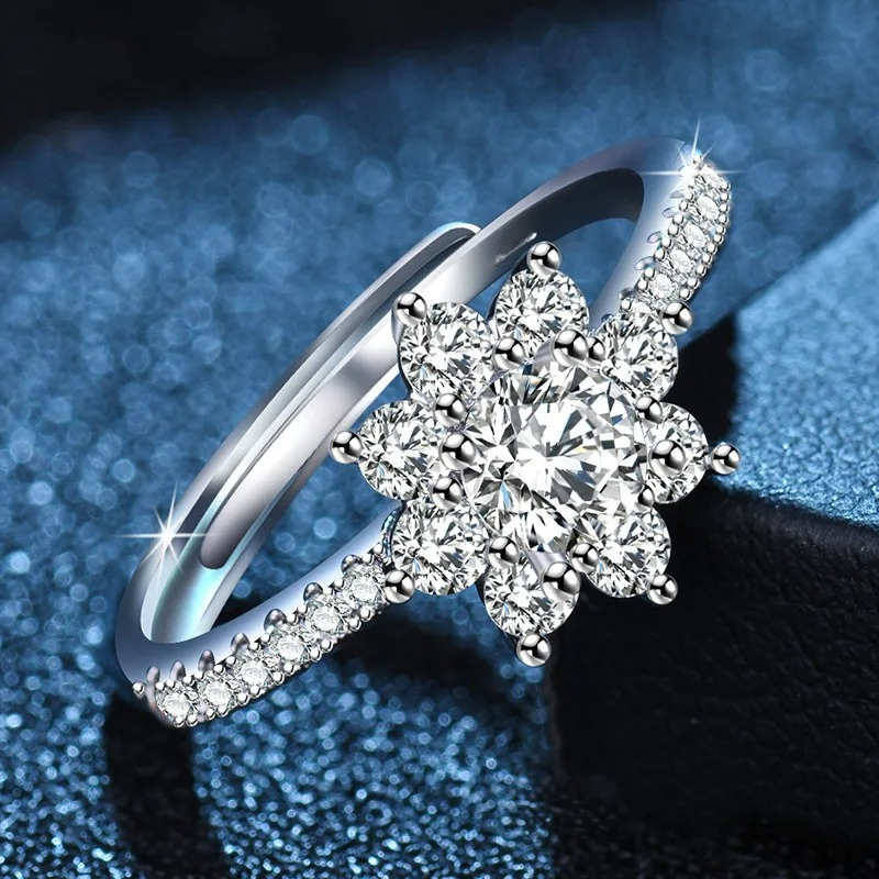 Luxe 925 Sterling Zilveren Rin - Statement Cocktail Ring recensie en prijs