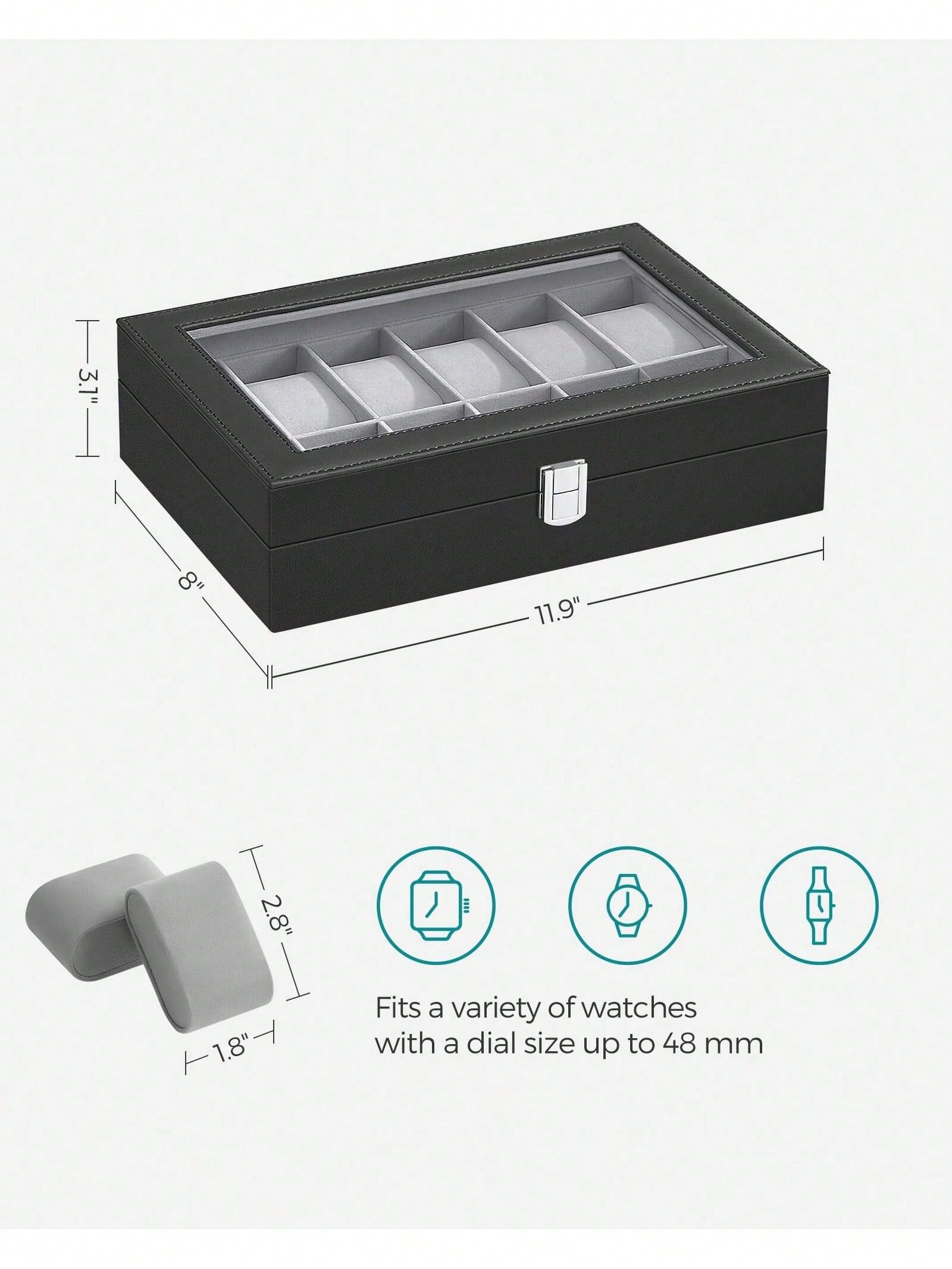 12-vakjes afsluitbare horloged - Jewelry Bracelet Watches recensie en prijs