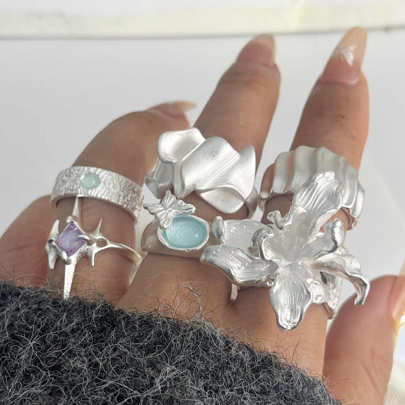 925 sterling zilveren ringen v - Statement Cocktail Ring recensie en prijs