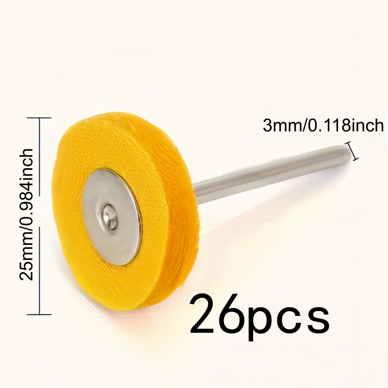26 stuks 3 mm geel polijstdoek - Jewelry With Watches recensie en prijs