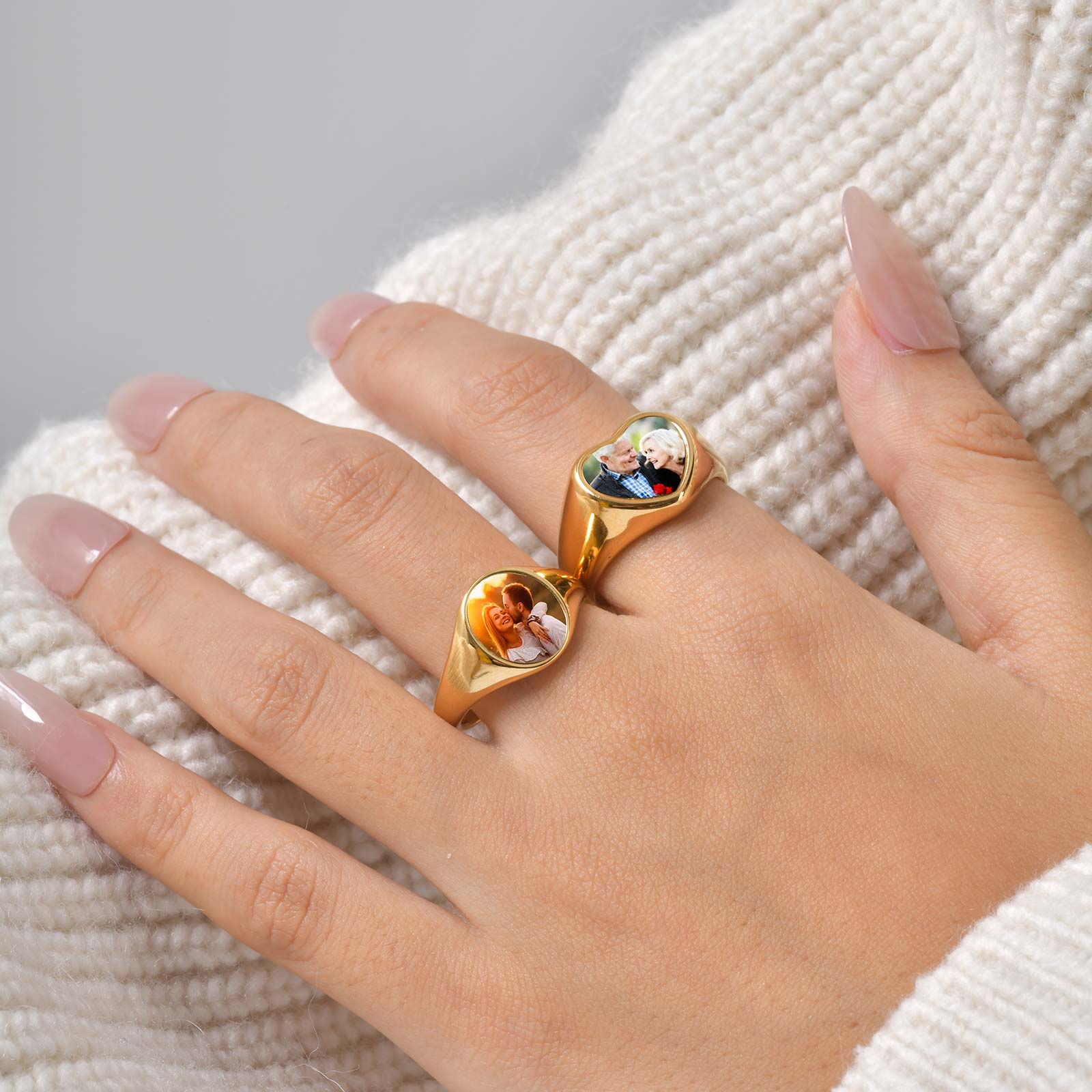Aangepaste foto zegelring voor - Statement Cocktail Ring recensie en prijs