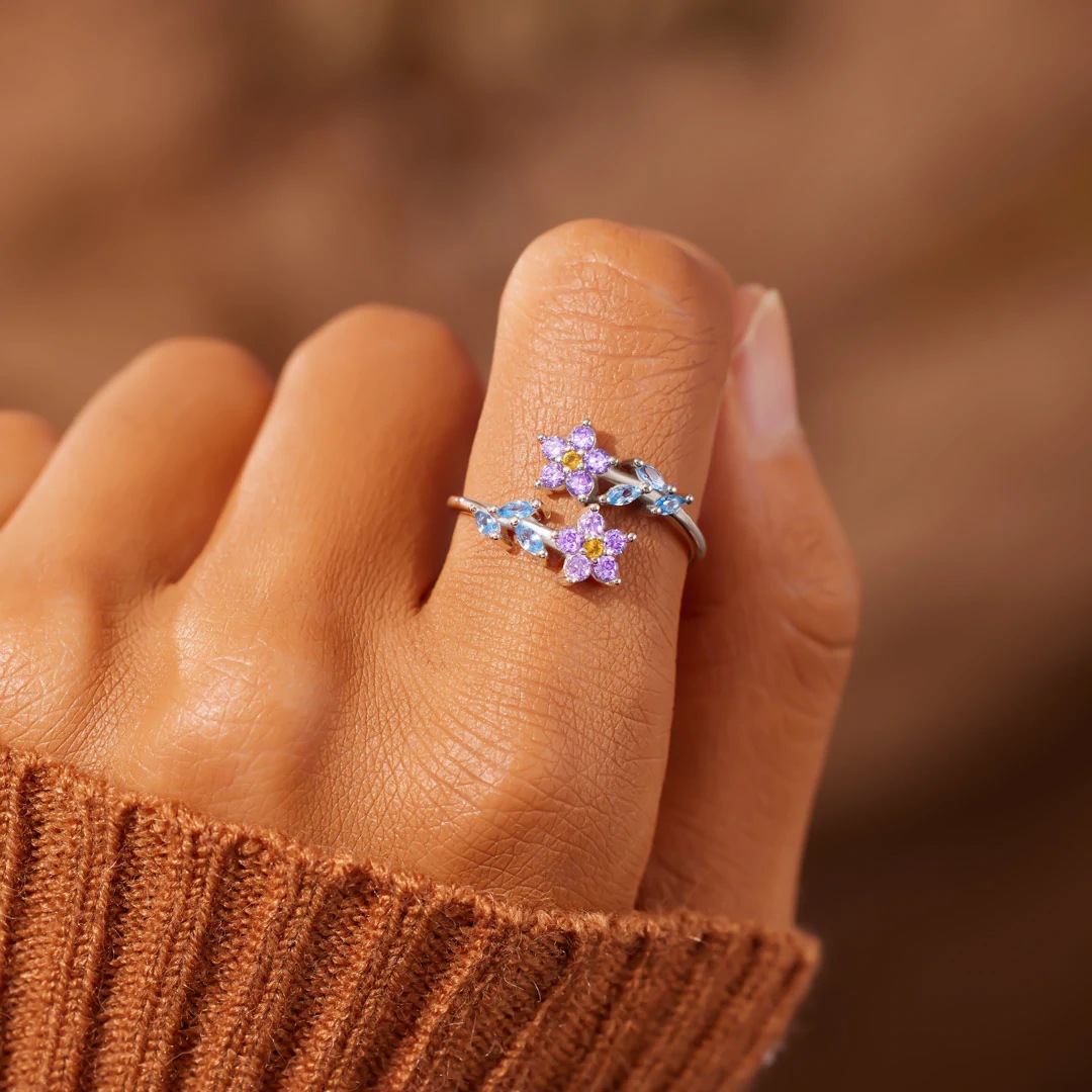 925 Sterling Zilveren Bloemenb - Statement Cocktail Ring recensie en prijs