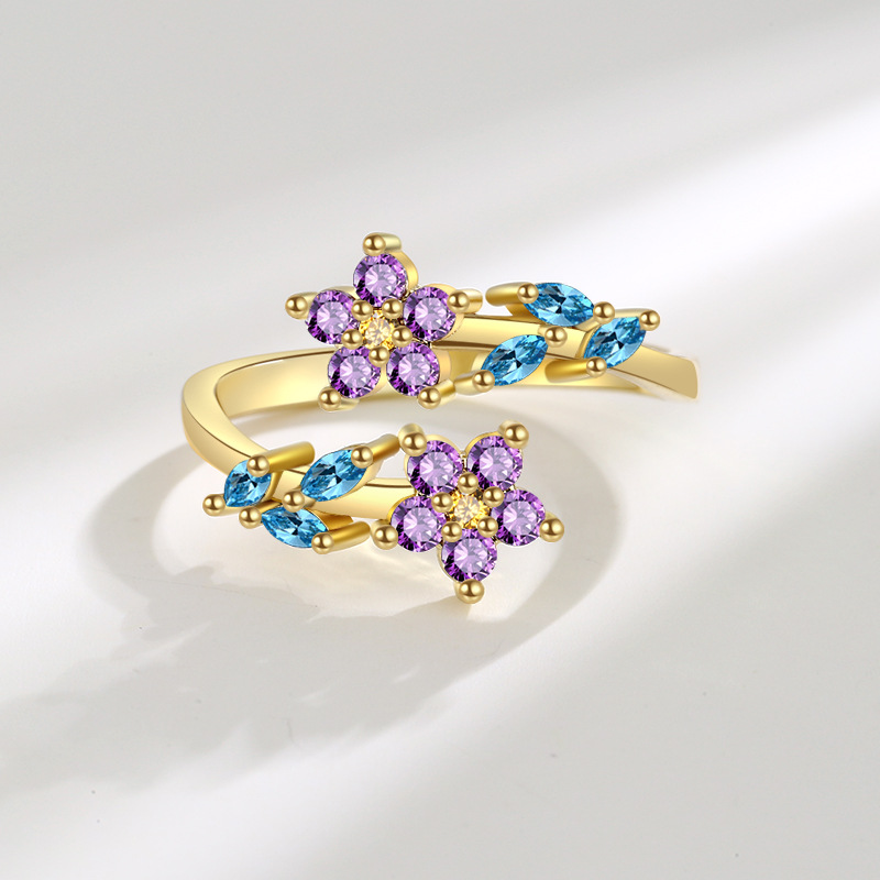 925 Sterling Zilveren Bloemenb - Statement Cocktail Ring recensie en prijs