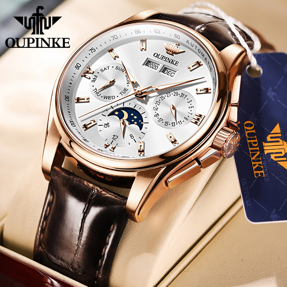 OUPINKE herenhorloges casual t - Mens Mechanical Watch recensie en prijs