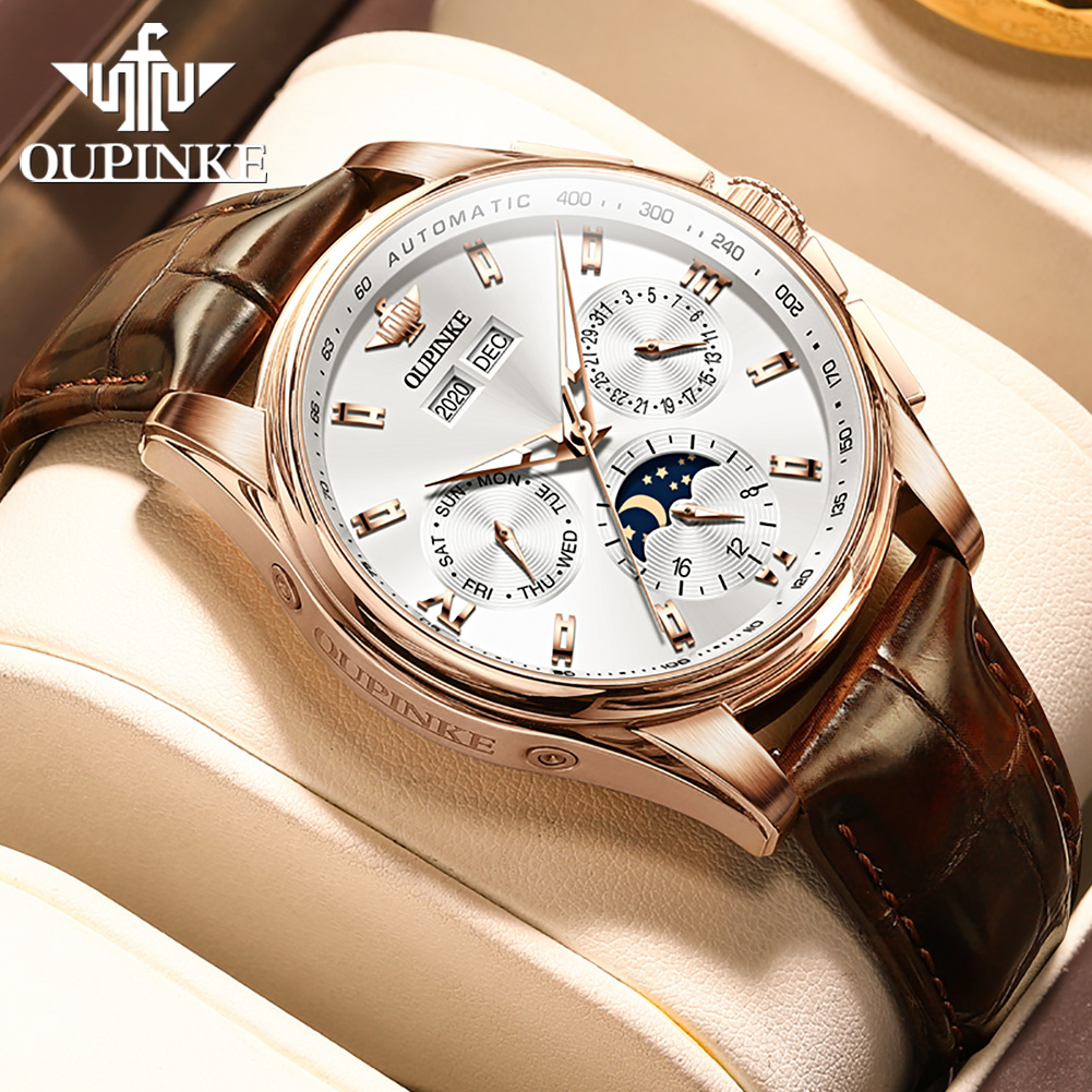 OUPINKE herenhorloges casual t - Mens Mechanical Watch recensie en prijs