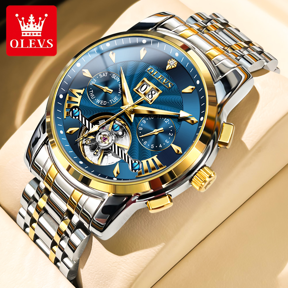 OLEVS Herenhorloges Luxe mode  - Mens Mechanical Watch recensie en prijs