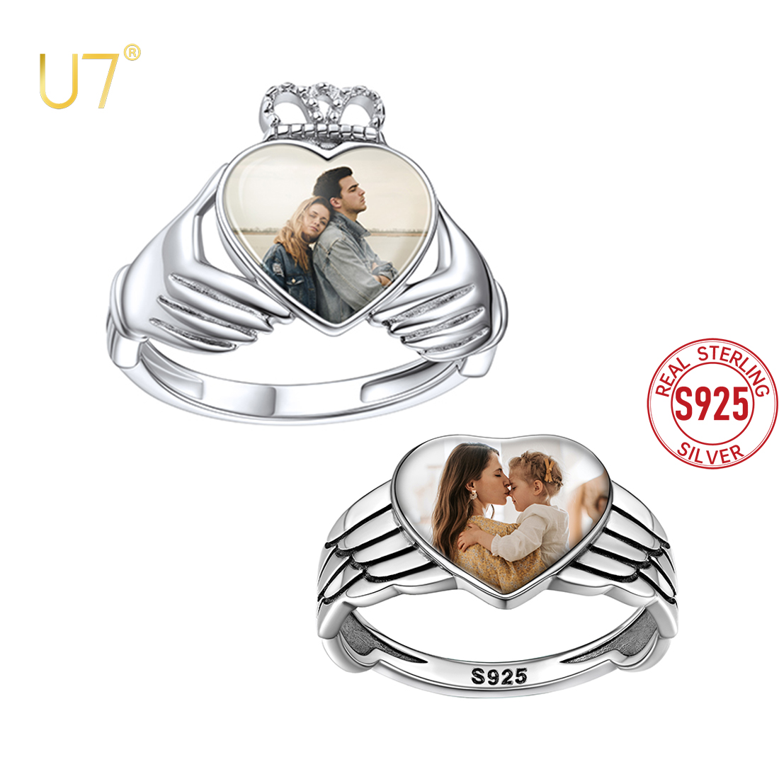 U7 Custom Foto Ringen Voor Vro - Statement Cocktail Ring recensie en prijs