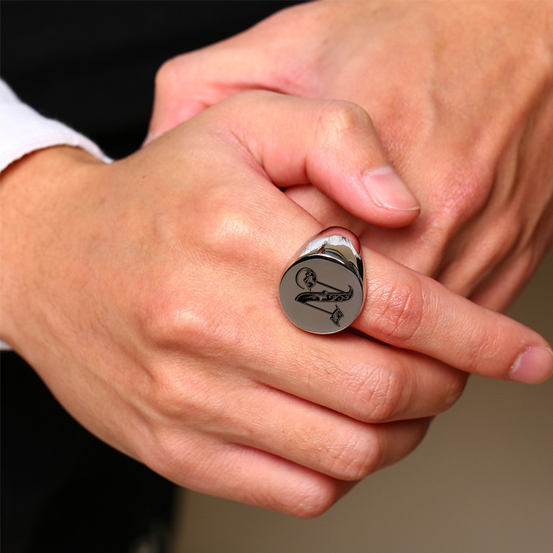 Vnox Stijlvolle Patroon Letter - Statement Cocktail Ring recensie en prijs
